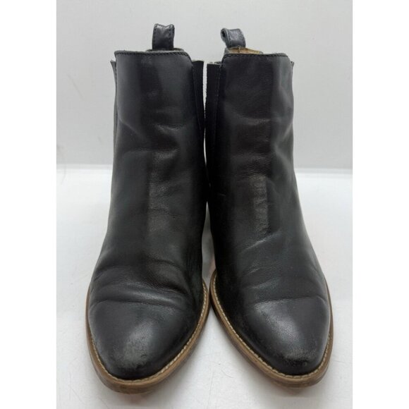 Madewell Spencer Chelsea Ankle Pull On Leather Women's Boots Black BOHO Sz 6.5 - Picture 2 of 10